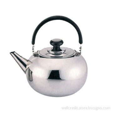 Round steel whistling kettle with high quality